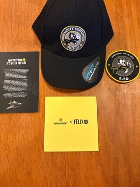 Bremont x Felix The Cat limited-edition hat in Black, RARE, NWT